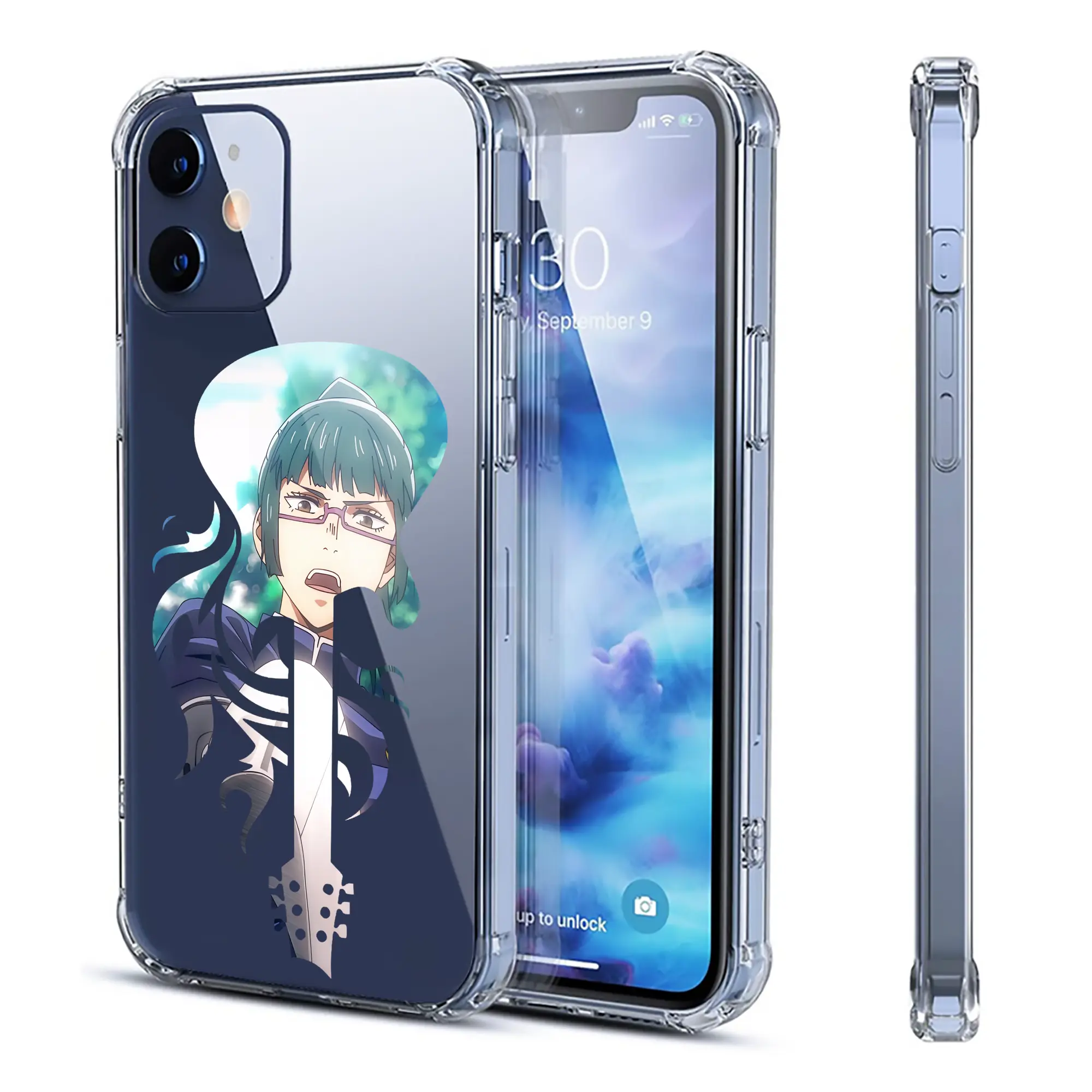 呪術廻戦 グッズ,禪院 真希 - IPhone 12シリーズ対応 ・ 透明スマホケース ・ クリアソフトケース ・ TPU素材 ・ 耐衝撃 ・ 高密着 ・ 防汚 防指紋 ・ 簡単着脱